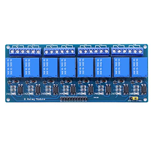 Module de relais Treedix 5V 2, 4, 8 canaux avec isolation par optocoupleur, carte de contrôle de relais compatible avec Arduino UNO R3, Raspberry Pi, DSP, AVR, PIC, ARM