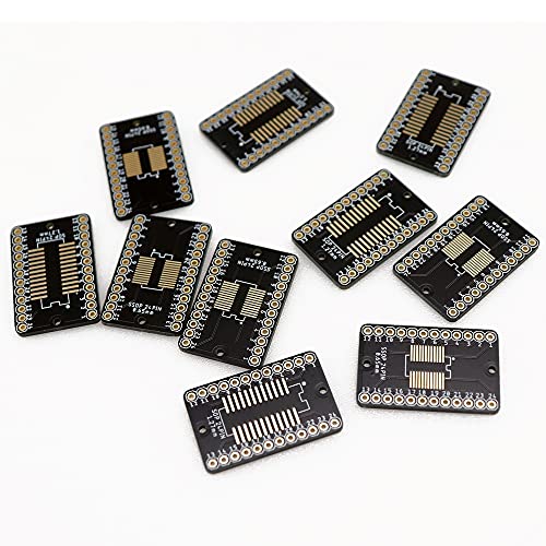 Treedix Adaptateur PCB SSOP 0,65 mm / SOP 1,27 mm vers DIP, carte de prototypage, convertisseur SMD vers DIP, carte d'extension
