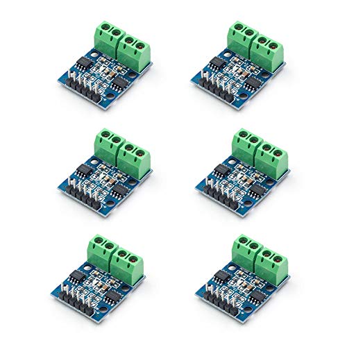 Treedix 6 piezas L9110S 2.5-12V DC Módulo controlador de motor paso a paso, puente H, compatible con motores paso a paso