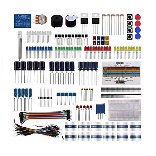 Kit di componenti elettronici Treedix, cavi jumper, potenziometro di precisione, accessori per esperimenti su breadboard o ricambi