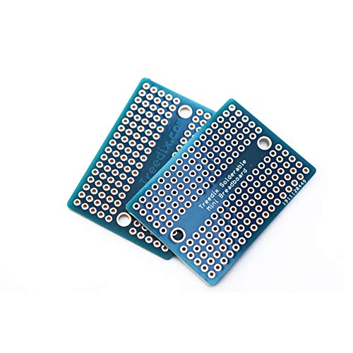 Treedix Placa de pruebas soldable PCB Prototipo Shield de doble cara con orificios estañados y chapados en oro