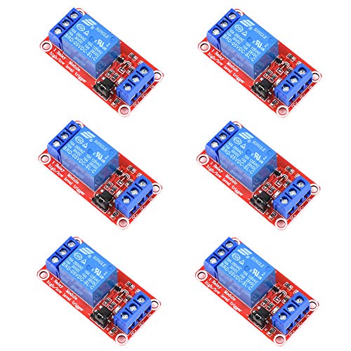 Módulo de relé Treedix de 5-12V con aislamiento por optoacoplador, placa de control de relé compatible con Arduino UNO R3, Raspberry Pi, DSP, AVR, PIC y ARM