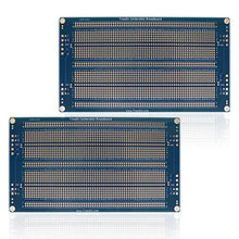 Treedix 2PCS Placa de pruebas universal mejorada, placa PCB soldable, placa de prototipado, doble cara, estañada, orificios chapados en oro, compatible con kit Arduino, Raspberry Pi, prototipado y pruebas