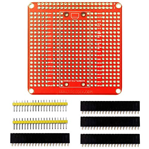 Compatible with Raspberry PI PICO Expansion Board PCB Shield Board Gold Plated Finish with Pin Header