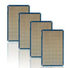 Treedix 4 piezas Placa de pruebas soldable Placa universal PCB Prototipo Shield Placa de doble cara con orificios estañados y chapados en oro Compatible con kit Arduino Raspberry Pi Shield para creación de prototipos y pruebas